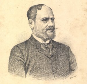 Portrait de Gabor Baross - Viktor Tardos Krenner